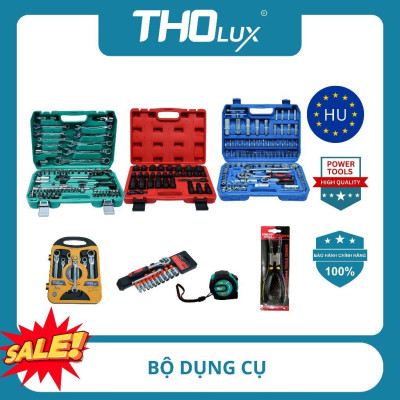Bộ dụng cụ 12 chi tiết (1/2) BDC-221 Tholux, đầu tuýp 1/2 inch vặn, siết, tháo, mở đai ốc, bu lông