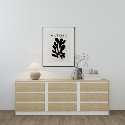 HAPPY FURNITURE , Tủ lưu trữ 9 ngăn kéo   , THK_338 , 181cm x 45cm x 66cm DxRxC