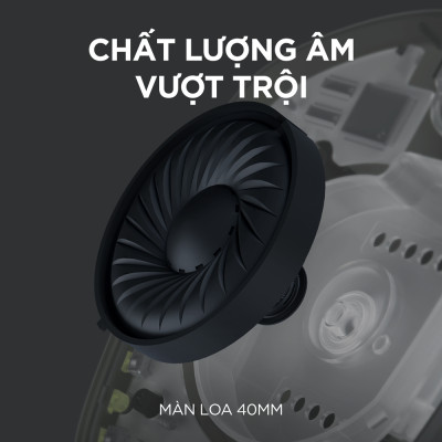 Tai nghe game không dây Bluetooth và Lighspeed Logitech G435 – Mic ảo tích hợp, nhẹ, tương thích PC, Điện thoại, PS4, PS5 -Hàng chính hãng