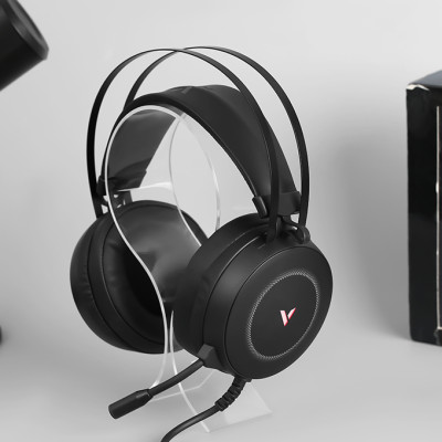 Tai Nghe Gaming Chụp Tai RAPOO VH160 Âm Thanh 7.1, Đèn LED, Micro Khử Ồn ENC - Hàng Chính Hãng