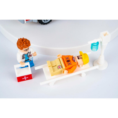 Đồ Chơi Lắp Ráp Xe Cứu Thương - Medical City Rescue - Toys&Joys 8727 (173 Mảnh Ghép)