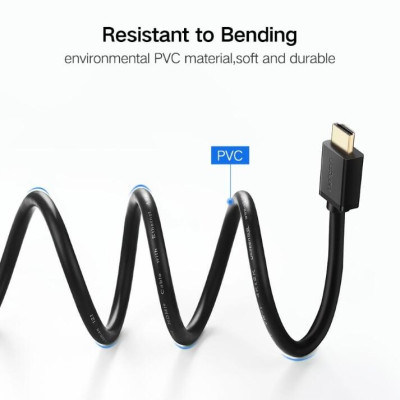 Ugreen UG10107HD104TK 2M màu Đen Cáp tín hiệu HDMI chuẩn 1.4 hỗ trợ phân giải 4K * 2K 60hz - HÀNG CHÍNH HÃNG