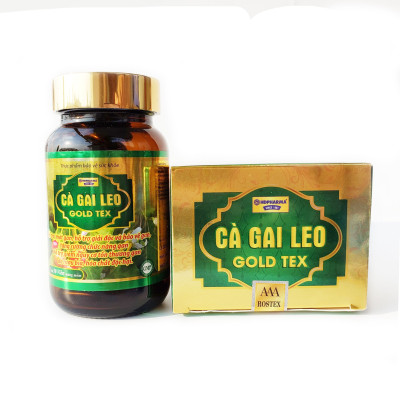 Cà Gai Leo Gold Tex giúp giải độc tăng cường chức năng gan Chai 50 viên
