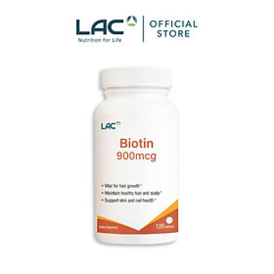 VIÊN UỐNG HỖ TRỢ MỌC TÓC LAC BIOTIN 900MCG (120 VIÊN)