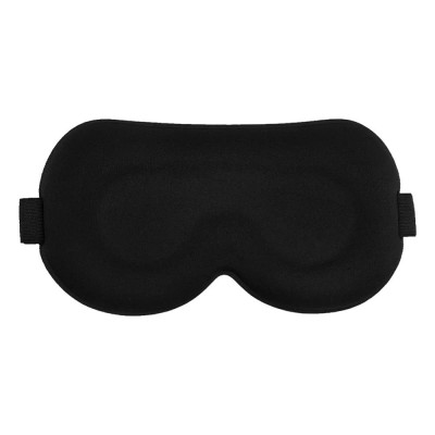 Bịt Che Mắt Ngủ 3D Kèm Bịt Tai Văn Phòng, Trên Xe Ô tô, Máy Bay, Thoáng Khí, Mềm Mại Cho Giấc Ngủ Ngon, Mặt Nạ Ngủ. Du Lịch Dã Ngoại Phượt Thiền MÀU ĐEN