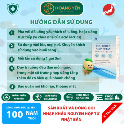 Postbiotics Supplement - Men vi sinh thế hệ mới từ Nhật bản