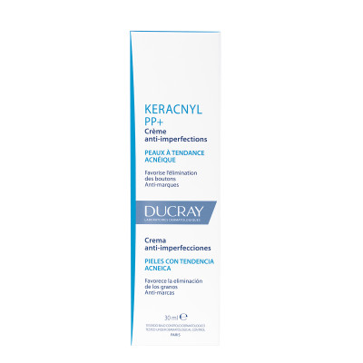 Kem ngừa mụn viêm & thâm chuyên biệt dành cho da nhờn, tổn thương Ducray Keracnyl PP+ Anti-Blemish Cream 30ml