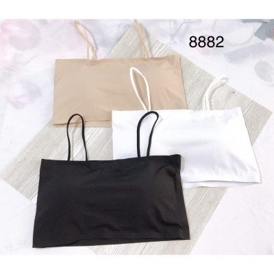Áo lót nữ Bra ống su gân 2 dây 8882 – Thiết kế ôm sát, co dãn thoải mái