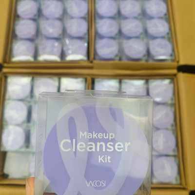 HỘP RỬA CỌ TRANG ĐIỂM KÈM XÀ BÔNG VACOSI - DC14 - VACOSI MAKEUP CLEANSER KIT
