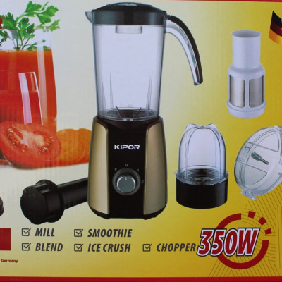 Máy Xay Sinh Tố 3 Cối Nhựa Đa Năng Kipor KP-S503 - Màu Ngẫu Nhiên - Chính Hãng