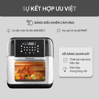 Nồi Chiên Không Dầu Điện Tử BlueStone AFB-5888 (10 Lít) - Hàng Chính Hãng