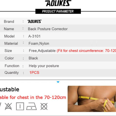 Đai Chống Gù Lưng Vai, Điều Chỉnh Cột Sống Cho Nam Nữ Aolikes