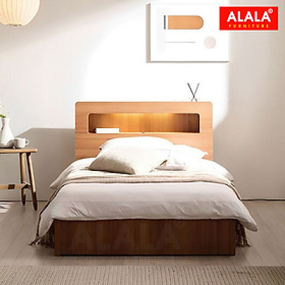 Giường ngủ ALALA1215 + 3 hộc kéo / Miễn phí vận chuyển và lắp đặt/ Đổi trả 30 ngày/ Sản phẩm được bảo hành 5 năm từ thương hiệu ALALA/ Chịu lực 700kg 