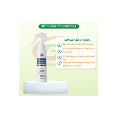 Xịt dưỡng tóc phục hồi hư tổn hương nước hoa Cazoova Hair Spray 100ml