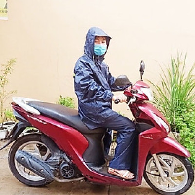 Áo mưa bộ , vải dù chống thấm nước - Bộ áo mưa cho người lớn phù hợp cho nam và nữ 