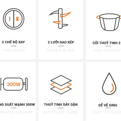 Máy Xay Thịt 2 Lưỡi Dao Kép Lock&Lock EJM171 (2 Lít - 300W) - Hàng Chính Hãng