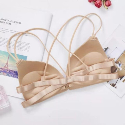 Áo lót su đúc cài trước dây đan chéo Sexy