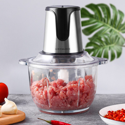 Máy Xay Thịt 2 Lưỡi Dao Kép Lock&Lock EJM171 (2 Lít - 300W) - Hàng Chính Hãng