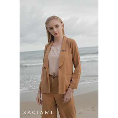Baciami-Bộ Vest Lụa Cổ Sam