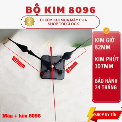 Máy Đồng Hồ Treo Tường Kim Giật MAYTIME M8 – Trục Đồng Dài 16mm – Quartz – Bảo Hành 12 Tháng