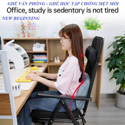 New Beginning ghế văn phòng phong cách mới - vừa là ghế làm việc - vừa là giường ngủ trưa. 2 in 1 - office chair and folding bed.