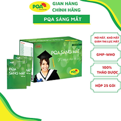 Sáng Mắt PQA Thành Phần Từ Thiên Nhiên Hỗ Trợ Bổ Cho Mắt, Cải Thiện Thị Lực Hộp 25 Gói
