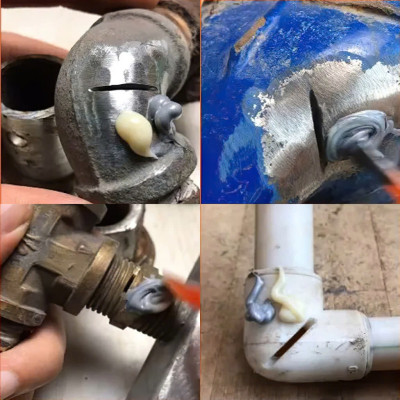 Keo dán hàn sắt thép , keo hàn sắt thép keo vá vết nứt vết thủng sắt thép kim loại ống nước keo dán sắt ab