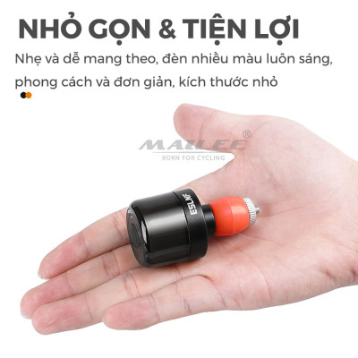 Đèn LED Gắn Lỗ Ống Tay Lái Xe Đạp BT-0601 cho đường kính lỗ 15-23mm Sạc Type-C 6 Màu Mai Lee An Toàn Ban Đêm - Mai Lee