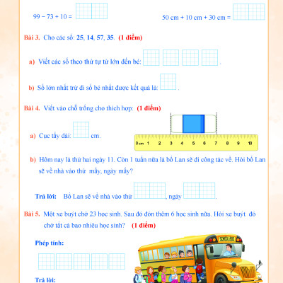 Combo Đề Kiểm Tra Toán, Tiếng Việt Lớp 1 - Cánh Diều (Tự Chọn Sách)
