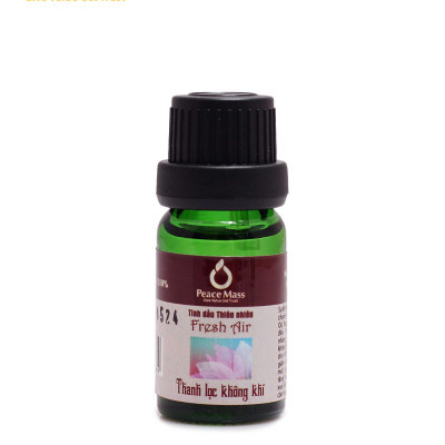 TD10ml-KX7 Combo Tinh Dầu Thanh Lọc Không Khí Peace Mass 10ml - Bộ Kẹp Xe Ô tô - Fresh Air