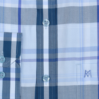 Áo sơ mi nam tay dài form suông Khatoco A1MD468T1-CNCR252-2501-D