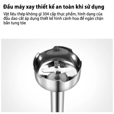 Máy xay sinh tố cầm tay 4 trong 1 kiêm bóc tỏi Morphy Richards MR6006 - HÀNG NHẬP KHẨU 