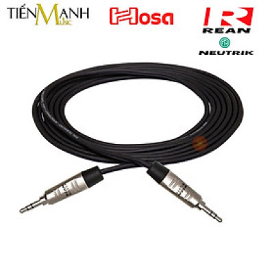 Dây Cáp Tín Hiệu Hosa 2 Đầu 3.5mm Rean by Neutrik Pro Stereo TRS Dài 3m HMM-010 Cable Interconnect 3ly HMM010 Hàng Chính Hãng