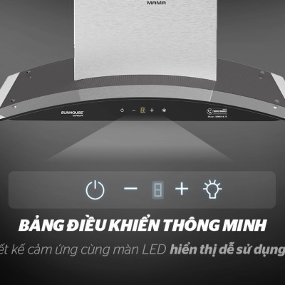 Máy Hút Mùi Kính Cong Sunhouse MMB6682-70 - Hàng Chính Hãng
