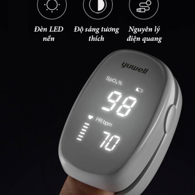Máy Đo Nồng Độ Oxy (SPO2) Và Nhịp Tim- Yuwell YX102