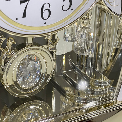 Đồng hồ để bàn Nhật Rhythm 4RJ641WU03- KT: 20.0 x 24.5 x 10.0cm, 900g. Dùng Pin.