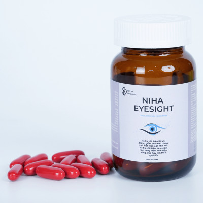 Thực phẩm bảo vệ sức khỏe Niha Eyesight - Hỗ trợ giảm khô mỏi mắt (Hộp 60 viên)