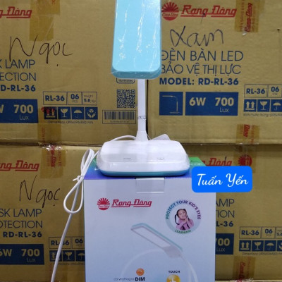 Đèn bàn LED Cảm ứng DIM CCT 3 cấp - 4 chế độ ánh sáng - Chip LED Samsung Bảo vệ thị lực Chính hãng Rạng Đông