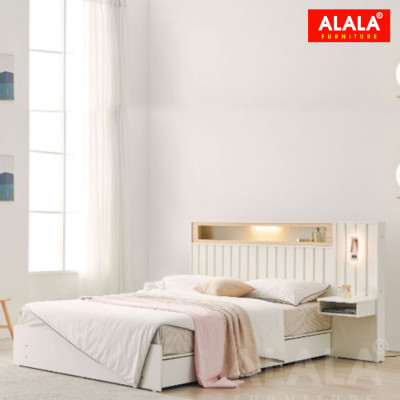 Giường ngủ ALALA1218 + 3 hộc kéo / Miễn phí vận chuyển và lắp đặt/ Đổi trả 30 ngày/ Sản phẩm được bảo hành 5 năm từ thương hiệu ALALA/ Chịu lực 700kg 