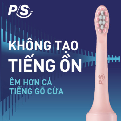 Bộ bàn Chải Điện P/S Sonic Expert Chuyên Gia Sóng Âm - Công Nghệ Sóng Âm, Chải Sạch Mảng Bám Tới 8X - Hồng Pastel