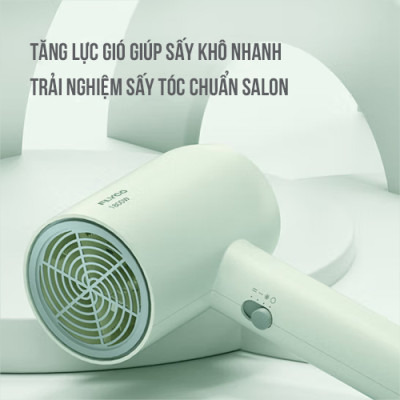 Máy Sấy Tóc Flyco FH1622VN (1800W) Chế Độ Sấy Lạnh Bảo Vệ Tóc - Hàng Chính Hãng