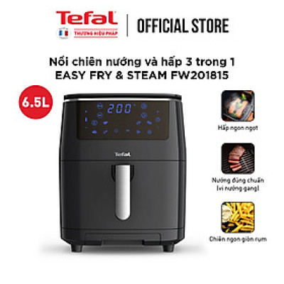 Combo Nồi chiên nướng và hấp 3 trong 1 Easy Fry & Steam FW201815 & Chảo chiên sâu lòng Tefal Natura B2266595 26cm - Hàng chính hãng