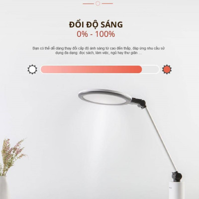 Đèn Để Bàn đổi màu 19W Panasonic HHGLT062319 Chip Led RG0, không ánh sáng xanh, an toàn cho mắt, điều chỉnh độ sáng