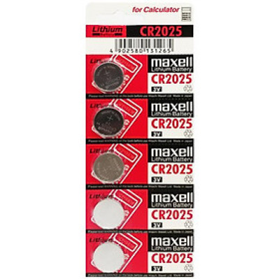 Vỉ 5 Pin Đồng Tiền Maxell 2025