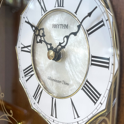 Đồng hồ để bàn hiệu RHYTHM - JAPAN CRH165NR06 Wooden Table Clocks