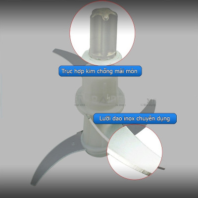 Máy Xay Thịt 5.8L Công Suất 950W Osako OST-1025 Cối Inox Xay Công Nghiệp Cho Quán-Kèm Lưỡi Dao Dự Phòng - Hàng Chính Hãng