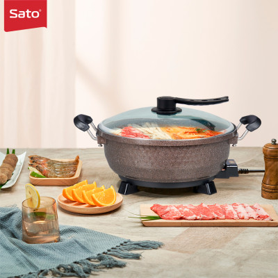Nồi Lẩu Điện Đa Năng SATO 50NL52 Kèm Giá Hấp (5 lít) - Chính Hãng