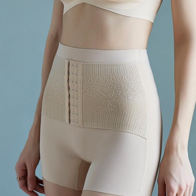 Quần Lót Nữ Su Váy Móc Cài Trước Gen Nịt Bụng Cạp Cao Thon Gọn Co Giãn Ôm Dáng QG08