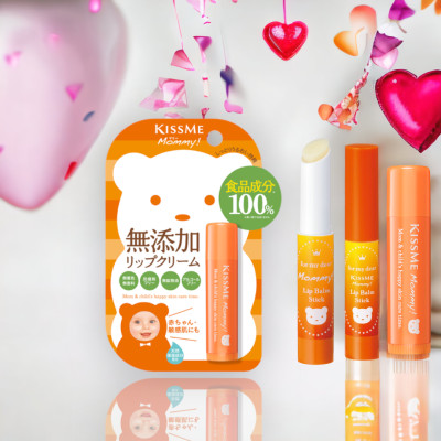 Kem Dưỡng Chống Nứt Nẻ Môi Dành Cho Bé Từ 06 Tháng Tuổi Và Da Nhạy Cảm Kissme Mommy Lip Cream N (2.5 G)