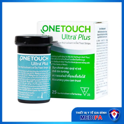 Que thử đường huyết Onetouch Ultra Plus Flex lọ 25 que